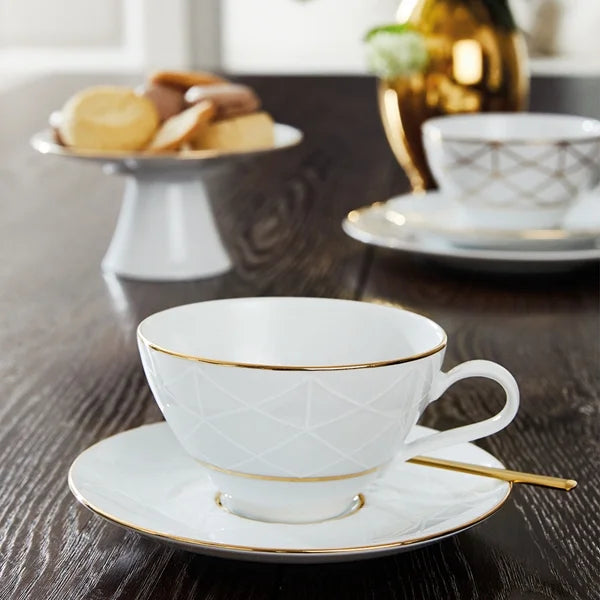 Diamond Porcelain cup and saucer