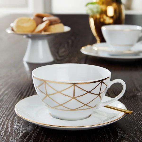 Diamond Porcelain cup and saucer 4