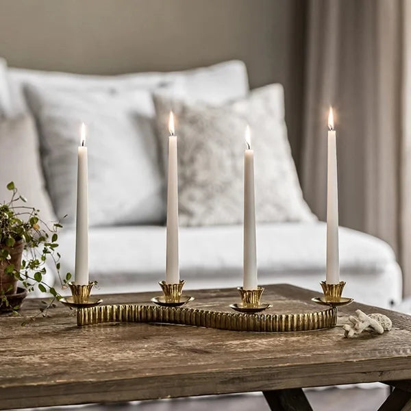 Gold Candle Holder