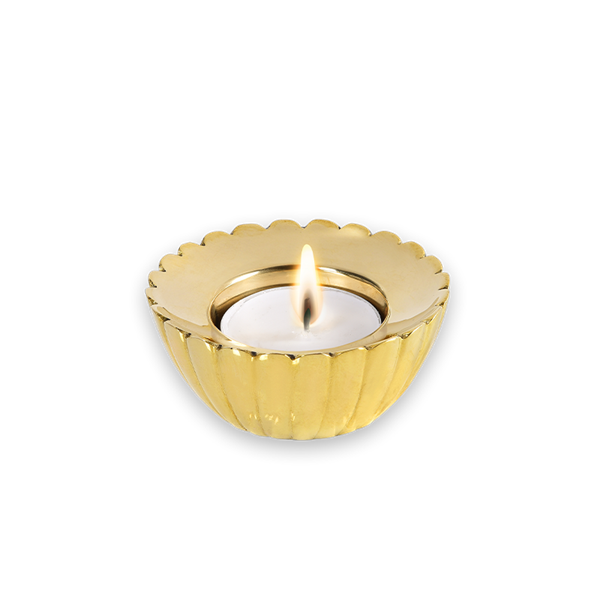 Gold Tea light Candle Holder